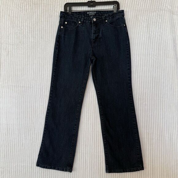 Members Jeans Straight Leg Sz‎ 10 Dark Blue Denim - Picture 16 of 16